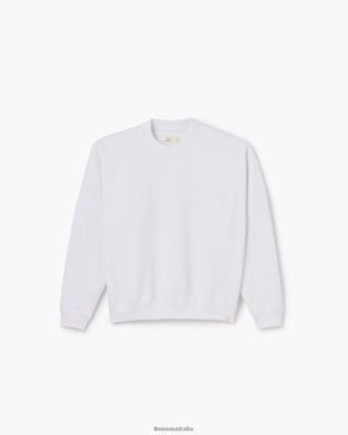 TKEES Core Fleece Crewneck White - TKEES Clothing JRR28B178