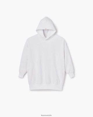 TKEES Core Fleece Oversized Hoodie White - TKEES Australia JRR28B157
